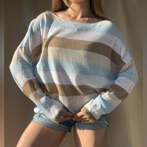 Angela Mara striped sweater